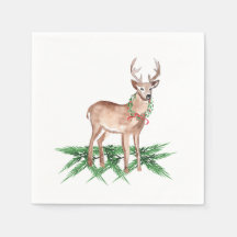 Napkins de Noël Deer