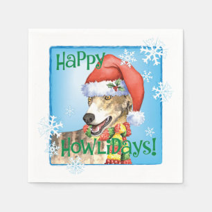 Serviette En Papier Napkins de Noël Greyhound