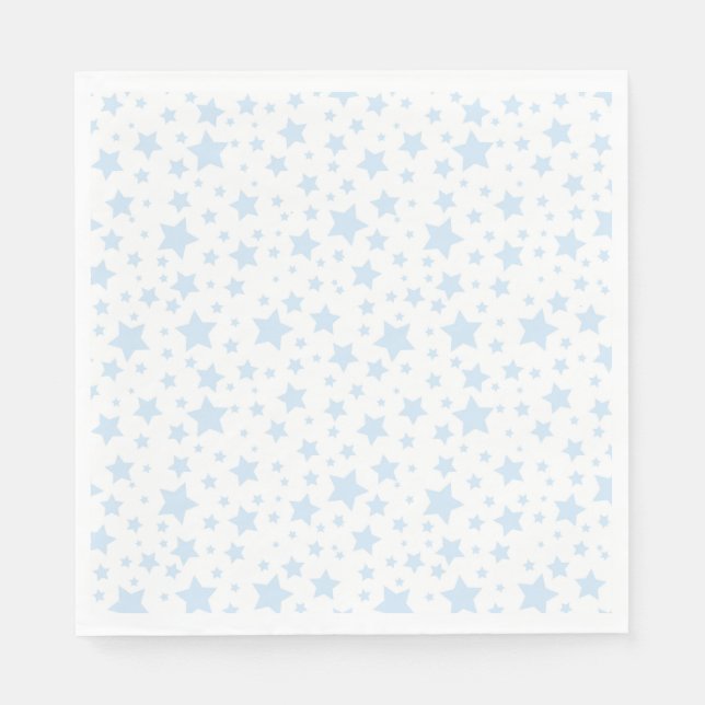SERVIETTE EN PAPIER NAPKINS DE PAPIER EN ÉTOILES BLEUES (Devant)