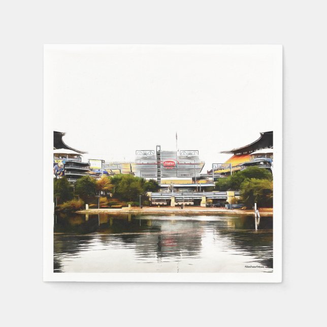 Serviette En Papier Napkins de Pittsburgh (Devant)