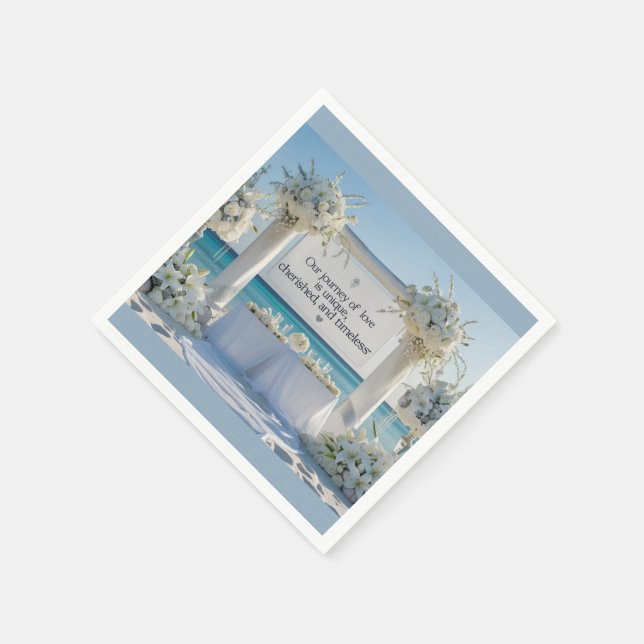 Serviette En Papier Napkins-Elegant Bridal Napkins (Coin)