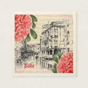 Serviette En Papier Napkins en papier Bella Italie