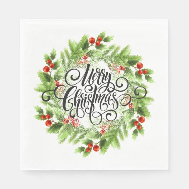 Serviette En Papier Napkins en papier de vacances (Devant)