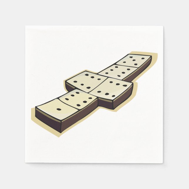 Serviette En Papier Napkins en papier Domino (Devant)