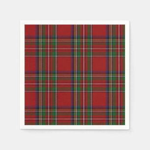 Serviette En Papier Napkins en papier tartan Royal Stewart