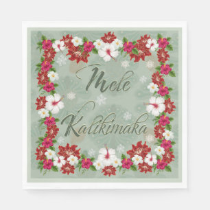 Serviette En Papier Napkins Hawaiian Mele Kalikimaka Papier