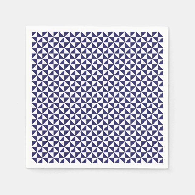 Serviette En Papier Napkins japonais bleu (Devant)