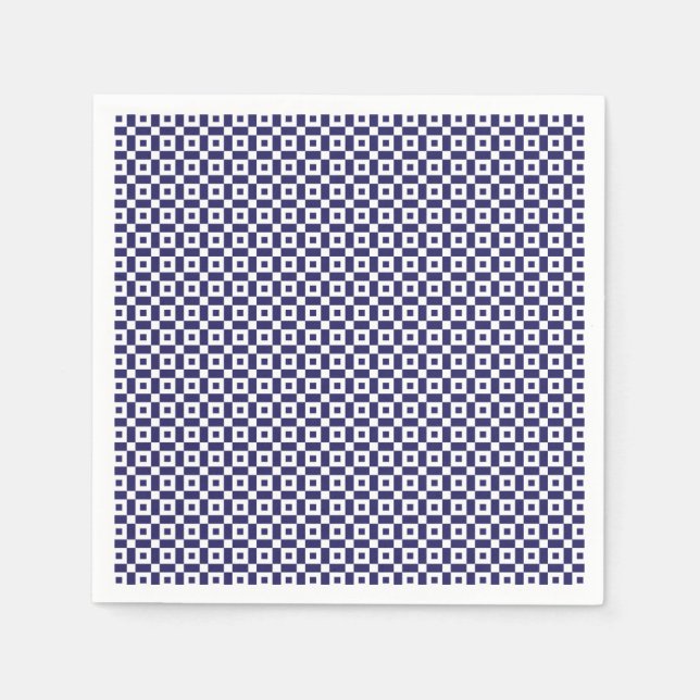 Serviette En Papier Napkins japonais bleu (Devant)
