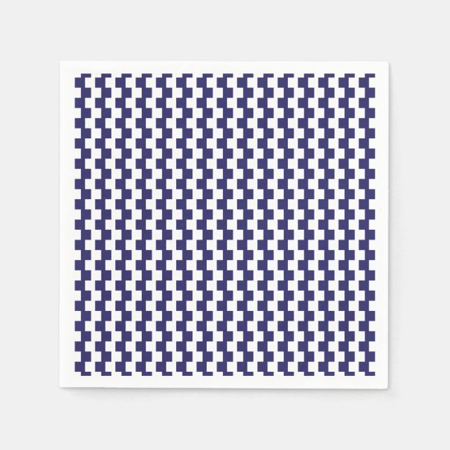Serviette En Papier Napkins japonais bleu (Devant)