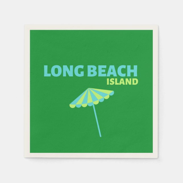 Serviette En Papier Napkins Long Beach Island (Devant)
