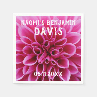 Serviette En Papier Napkins Mariage Dahlia