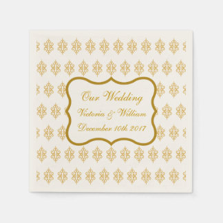 Serviette En Papier Napkins Mariage en dentelle antique