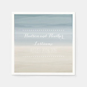 Serviette En Papier Napkins Mariage Ombre Shore