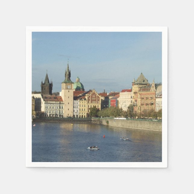 Serviette En Papier Napkins papier Prague (Devant)