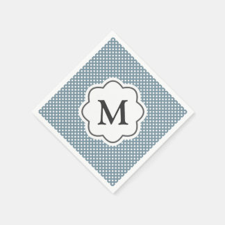 Serviette En Papier Napkins Pois Monogram