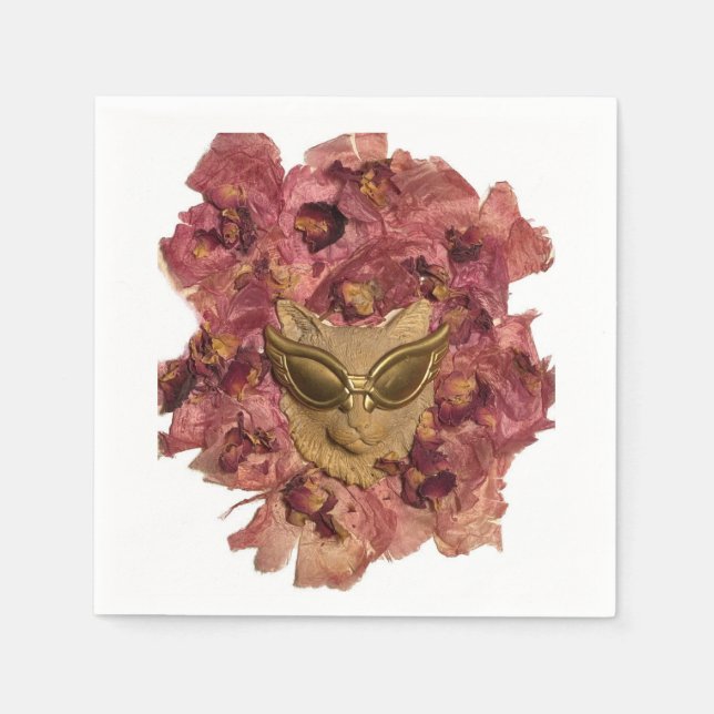 Serviette En Papier Napkins pour chats cool (Devant)