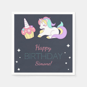 Serviette En Papier Napkins pour la fête d'anniversaire de la petite 