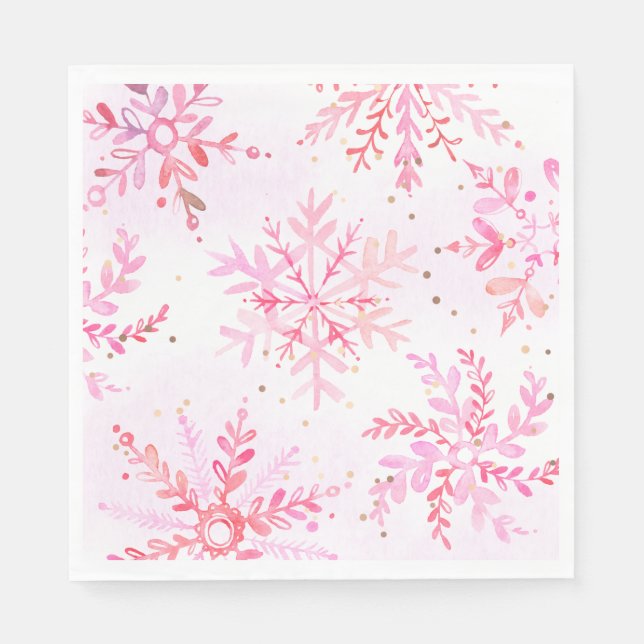 Serviette En Papier Napkins pour partie papier pour hiver Onederland (Devant)