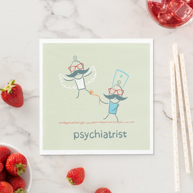 Serviette En Papier Napkins psychiatre (Créateur téléchargé)
