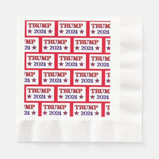 SERVIETTE EN PAPIER NAPKINS TRUMP 2024 (Devant)
