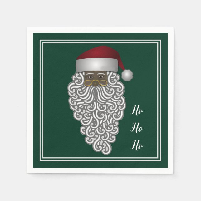 Serviette En Papier Napkins Vintage Santa Claus (Devant)