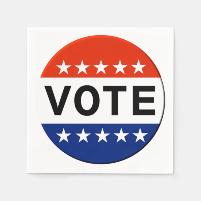 Serviette En Papier Napkins Vote Party (Devant)