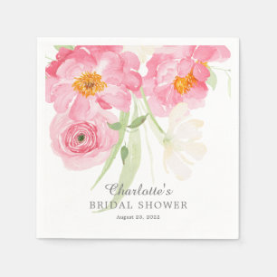 Serviette En Papier Naples à Fêtes des mariées florales Printemps