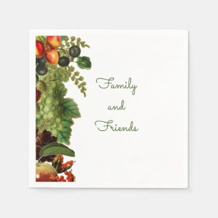 Serviette En Papier Naples à fruits de automne