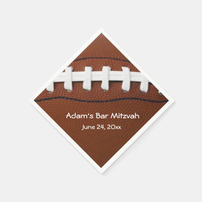 Serviette En Papier Naples American Football Design Paper (Coin)