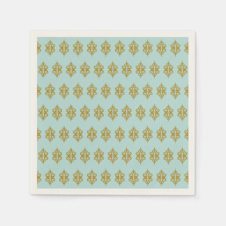 Serviette En Papier Naples Aqua Lace