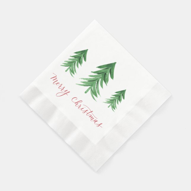 Serviette En Papier Naples Arbre de Noël (Coin)