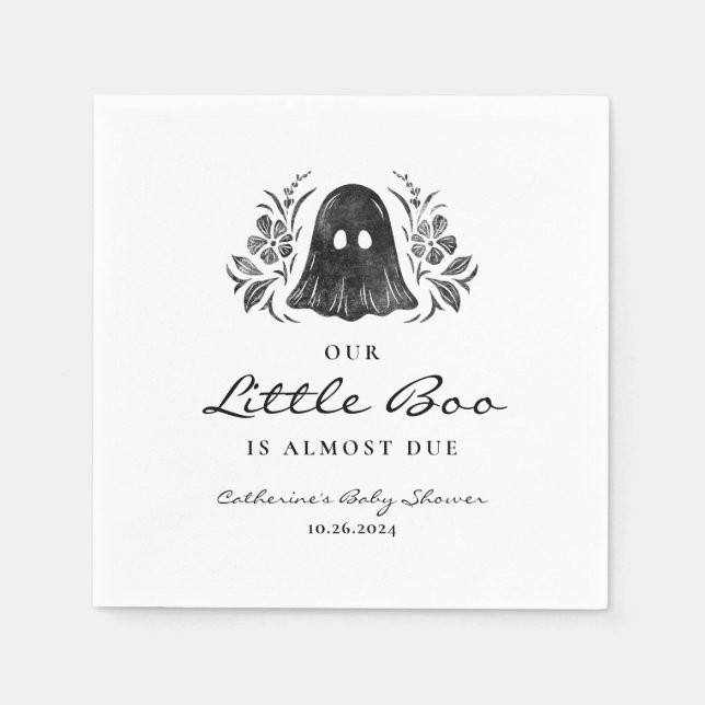 Serviette En Papier Naples Baby showers d'Halloween (Devant)