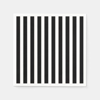 Serviette En Papier Naples Black and White Party