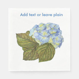 Serviette En Papier Naples Blue Hydrangea