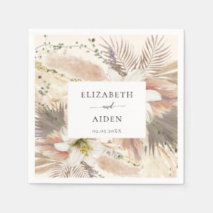 Serviette En Papier Naples Boho modernes