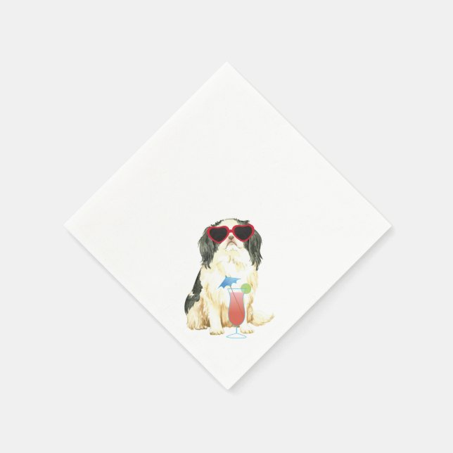 Serviette En Papier Naples Chin japonais été (Coin)