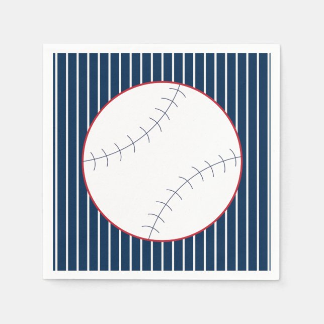 Serviette En Papier Naples Classic Baseball Party (Devant)