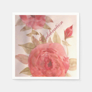 Serviette En Papier Naples Coral Rose