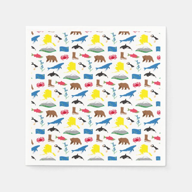 Serviette En Papier Naples d'Alaska (Devant)