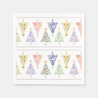 Serviette En Papier Naples d'arbre de Noël modernes