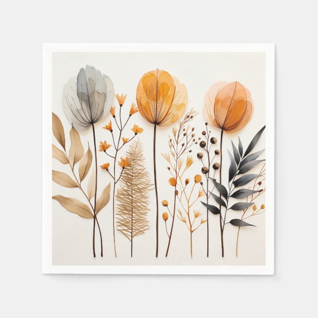 Serviette En Papier Naples d'automne (Devant)