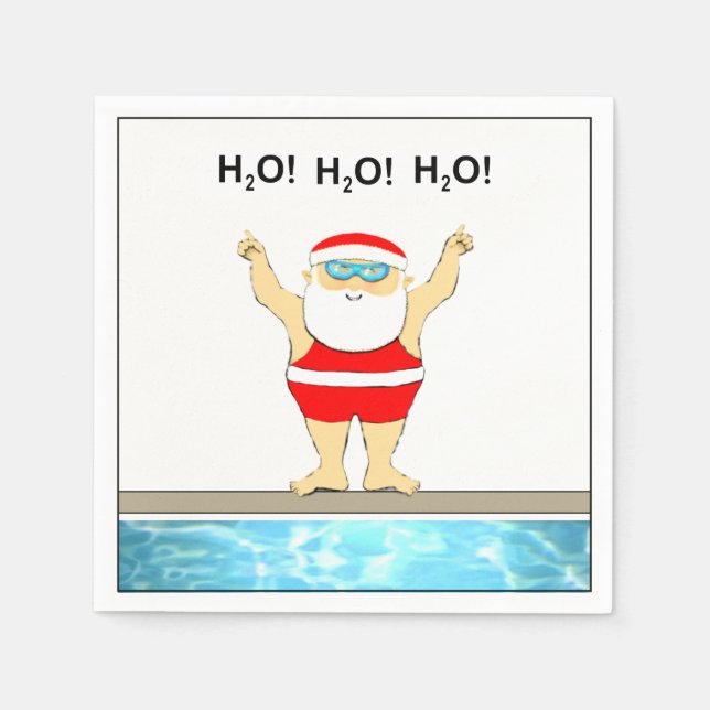 Serviette En Papier Naples de Noël (Devant)