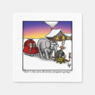 Serviette En Papier Naples de Noël Hilarious Humour Party