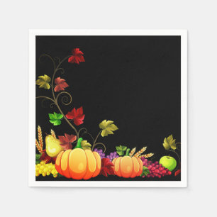 Serviette En Papier Naples de récolte d'automne