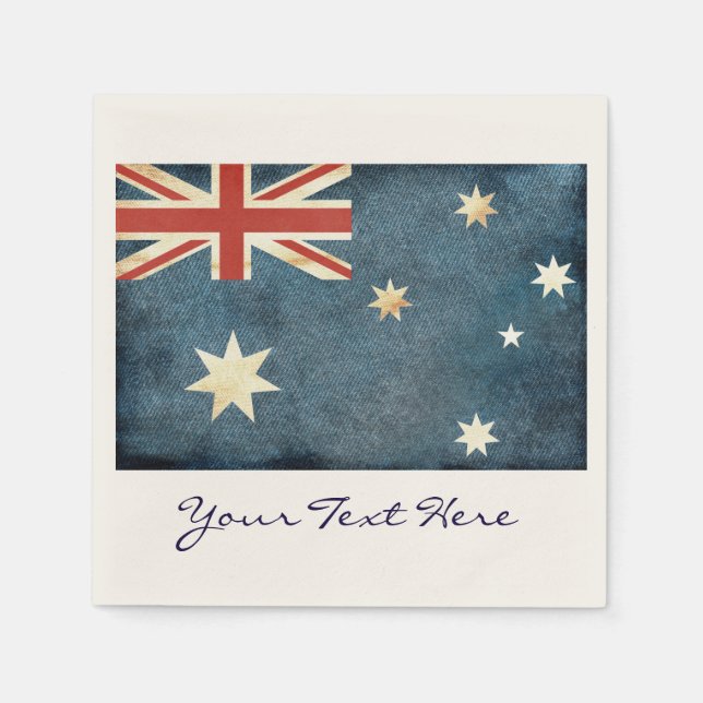Serviette En Papier Naples du drapeau australien (Devant)