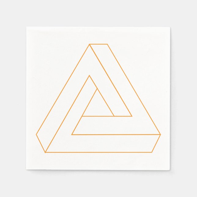 Serviette En Papier Naples du triangle impossible (Devant)