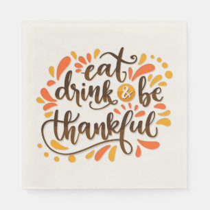 Serviette En Papier Naples en papier de Noël de Thanksgiving