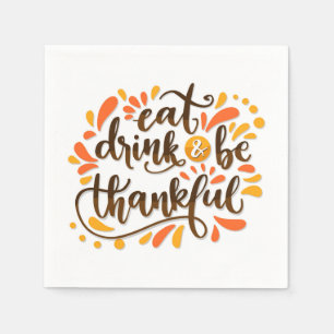 Serviette En Papier Naples en papier de Noël de Thanksgiving