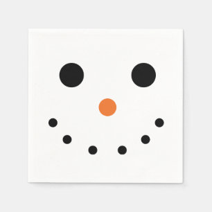 Serviette En Papier Naples en papier de vacances Snowman