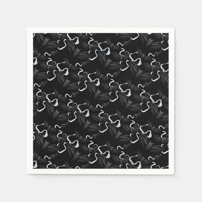 Serviette En Papier Naples en papier d'Halloween (Devant)